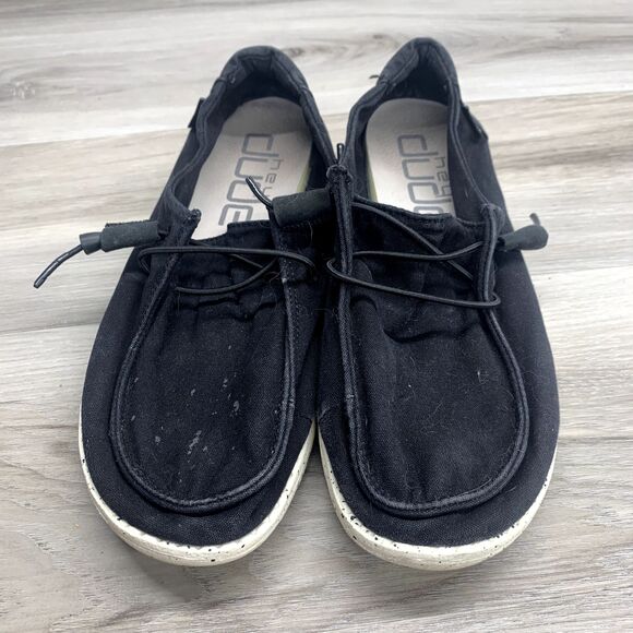 Hey Dude Wendy L Black Lightweight Casual Comfortable Slip On Shoes Size 7 - Picture 6 of 10